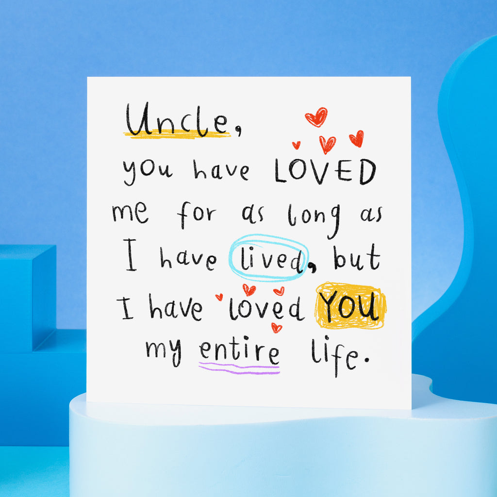 Uncle My Entire Life Birthday Card