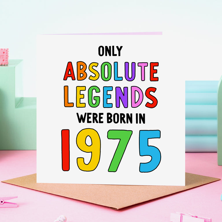 Made In 1975 - 50th Birthday Card