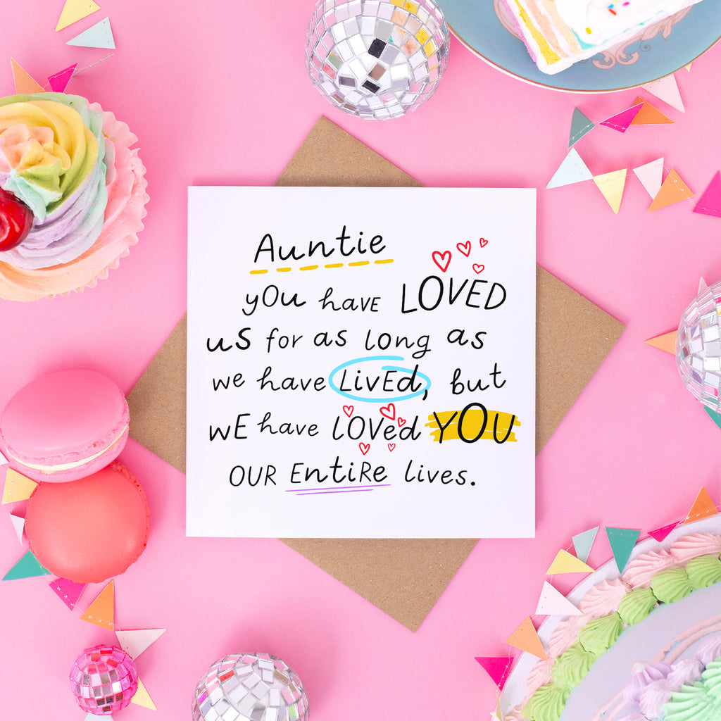 Auntie Entire Life Birthday Card