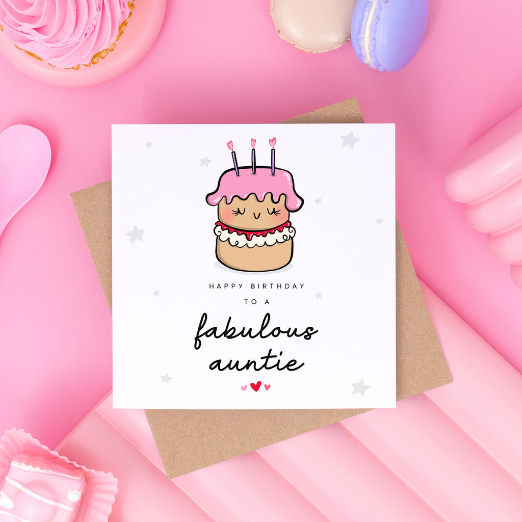 Fabulous Auntie Birthday Card