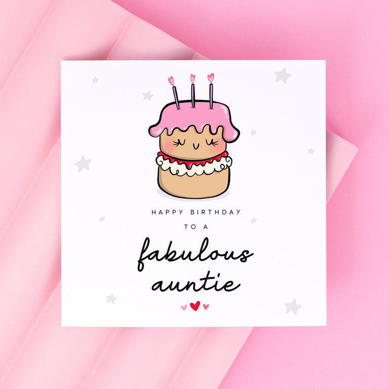 Fabulous Auntie Birthday Card