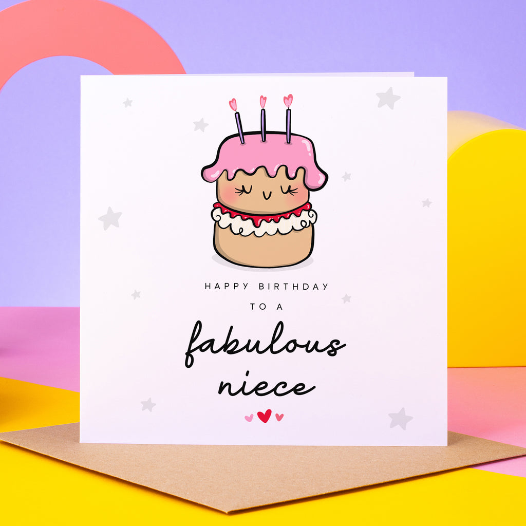 Fabulous Niece Birthday Card