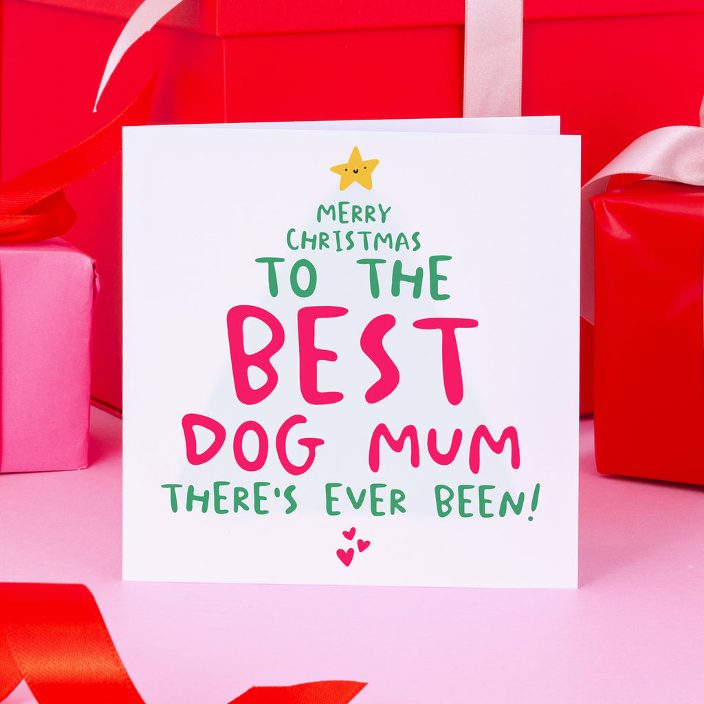 Best Dog Mum Christmas Card