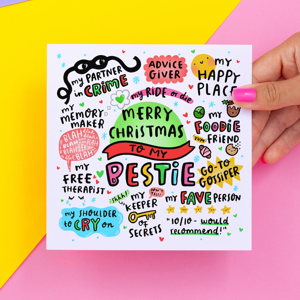 Merry Christmas To My Bestie Card