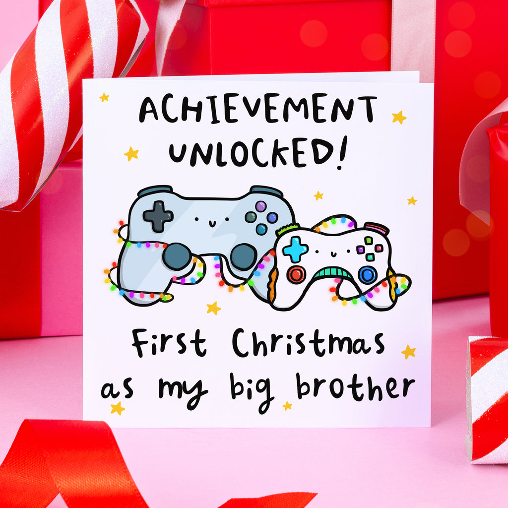 Achievement Unlocked Big Brother Christmas Card