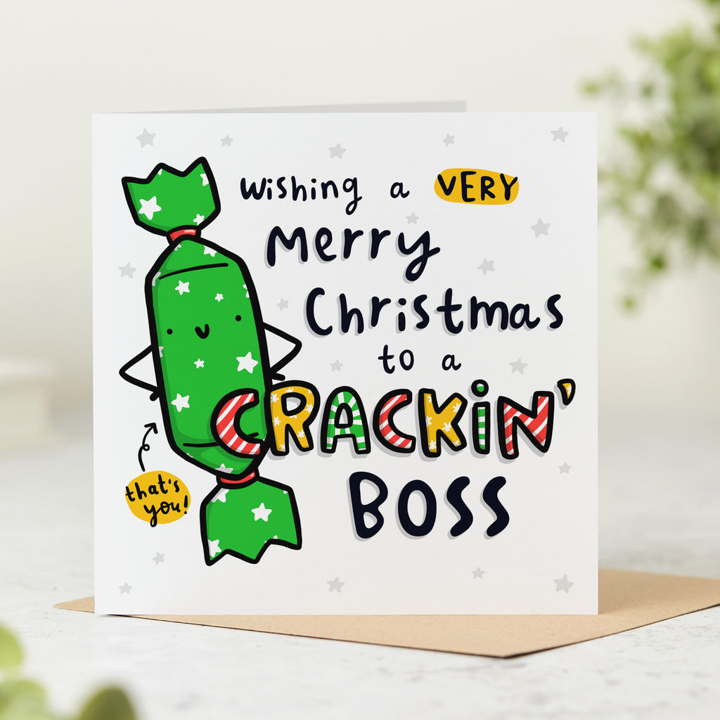 Crackin' Boss Christmas Card
