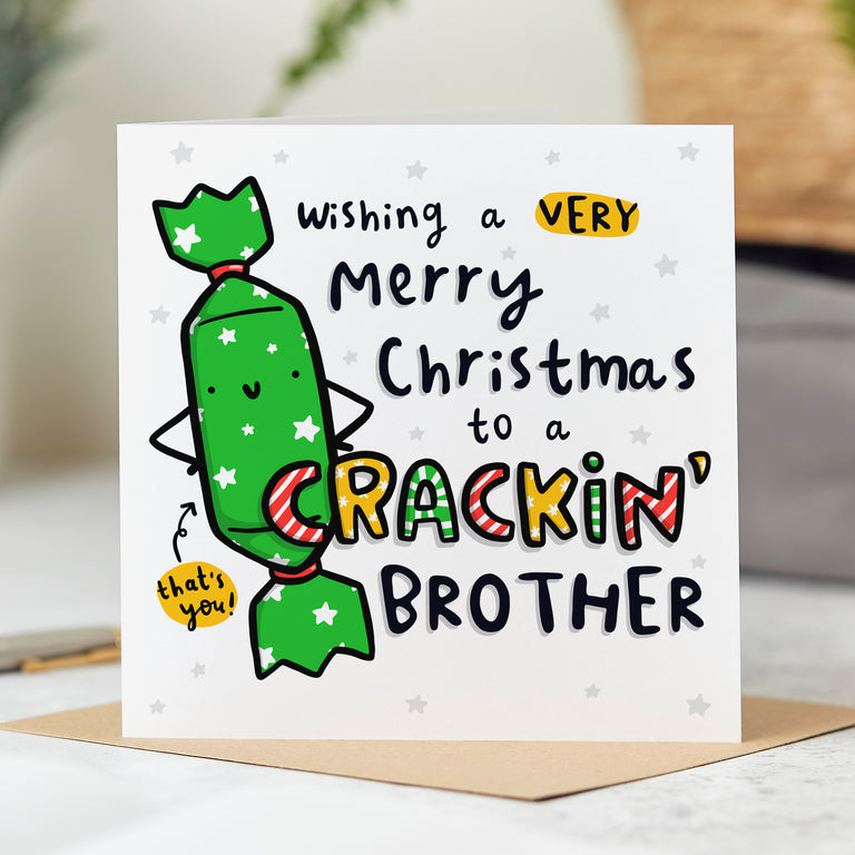 Crackin' Brother Christmas Card