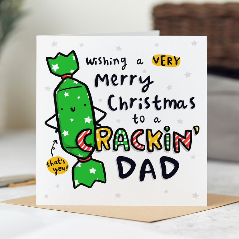 Crackin' Dad Christmas Card
