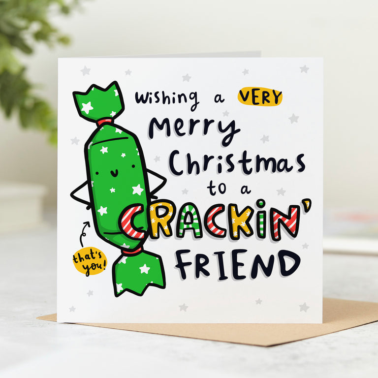 Crackin' Friend Christmas Card