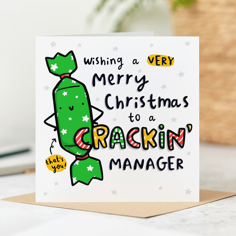 Crackin' Manager Christmas Card