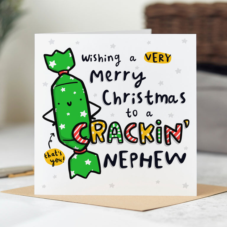 Crackin' Nephew Christmas Card