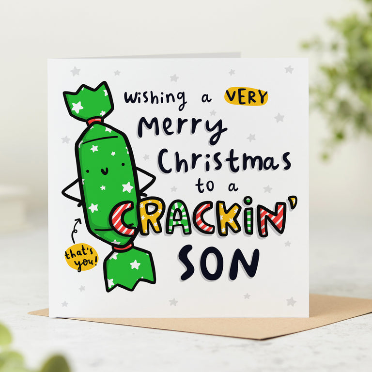 Crackin' Son Christmas Card