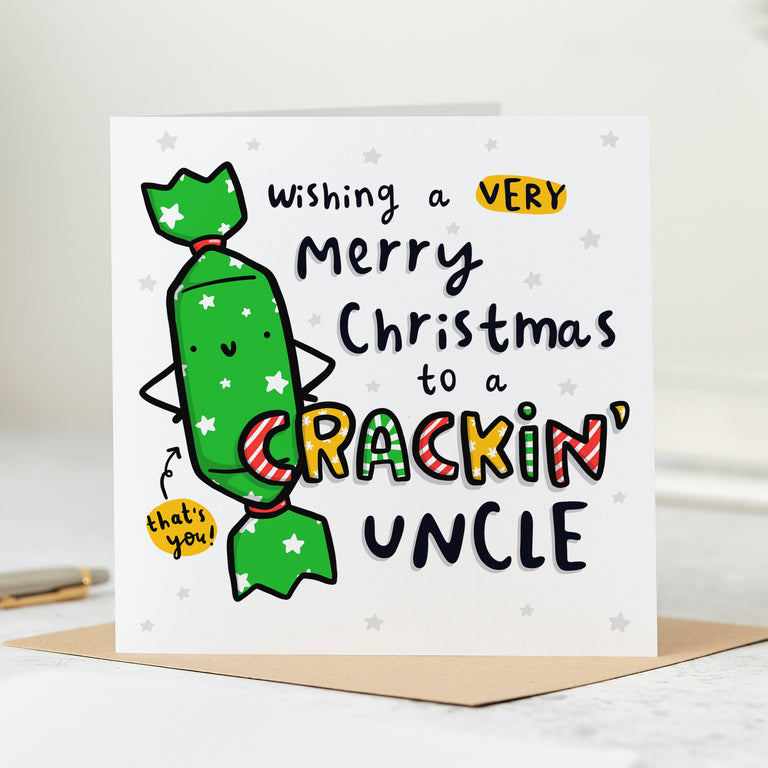 Crackin' Uncle Christmas Card