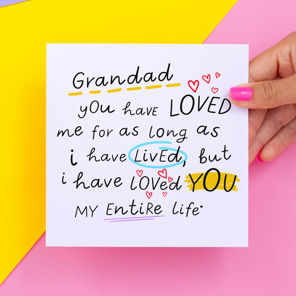 Grandad Entire Life Birthday Card