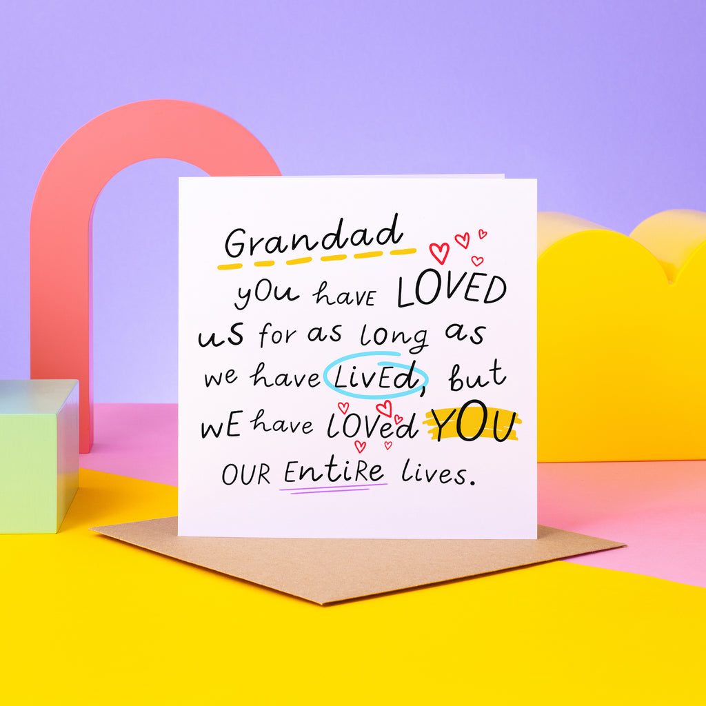 Grandad Entire Life Birthday Card