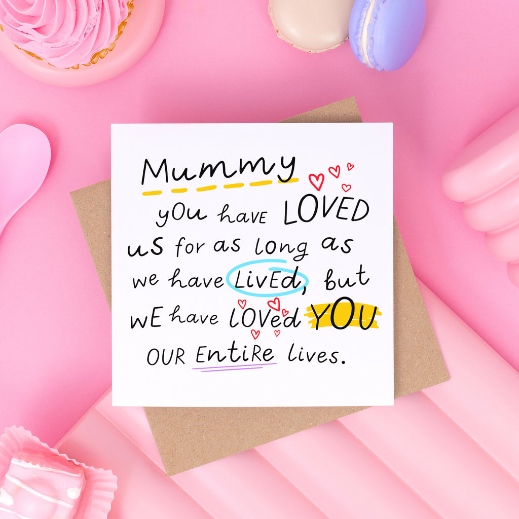 Mummy Entire Life Birthday Card