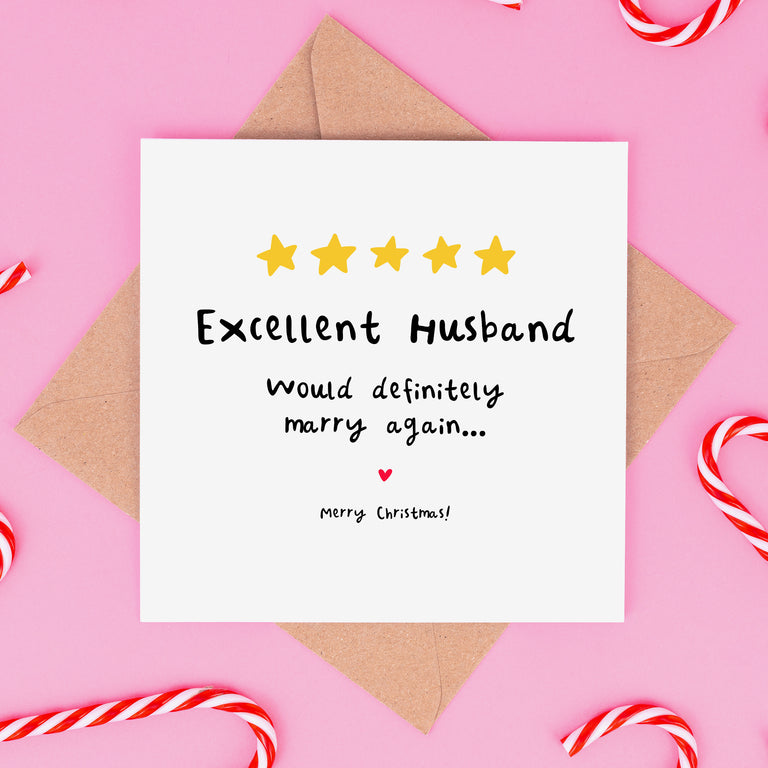 Excellent Husband Christmas Card