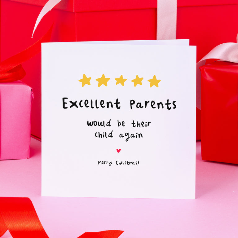 Excellent Parents Christmas Card