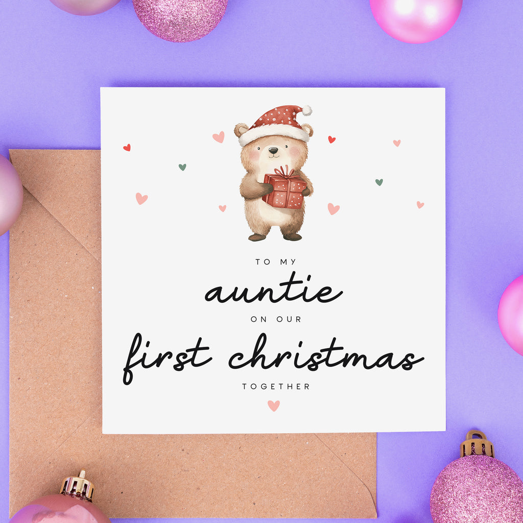 First Christmas Together - Auntie Christmas Card