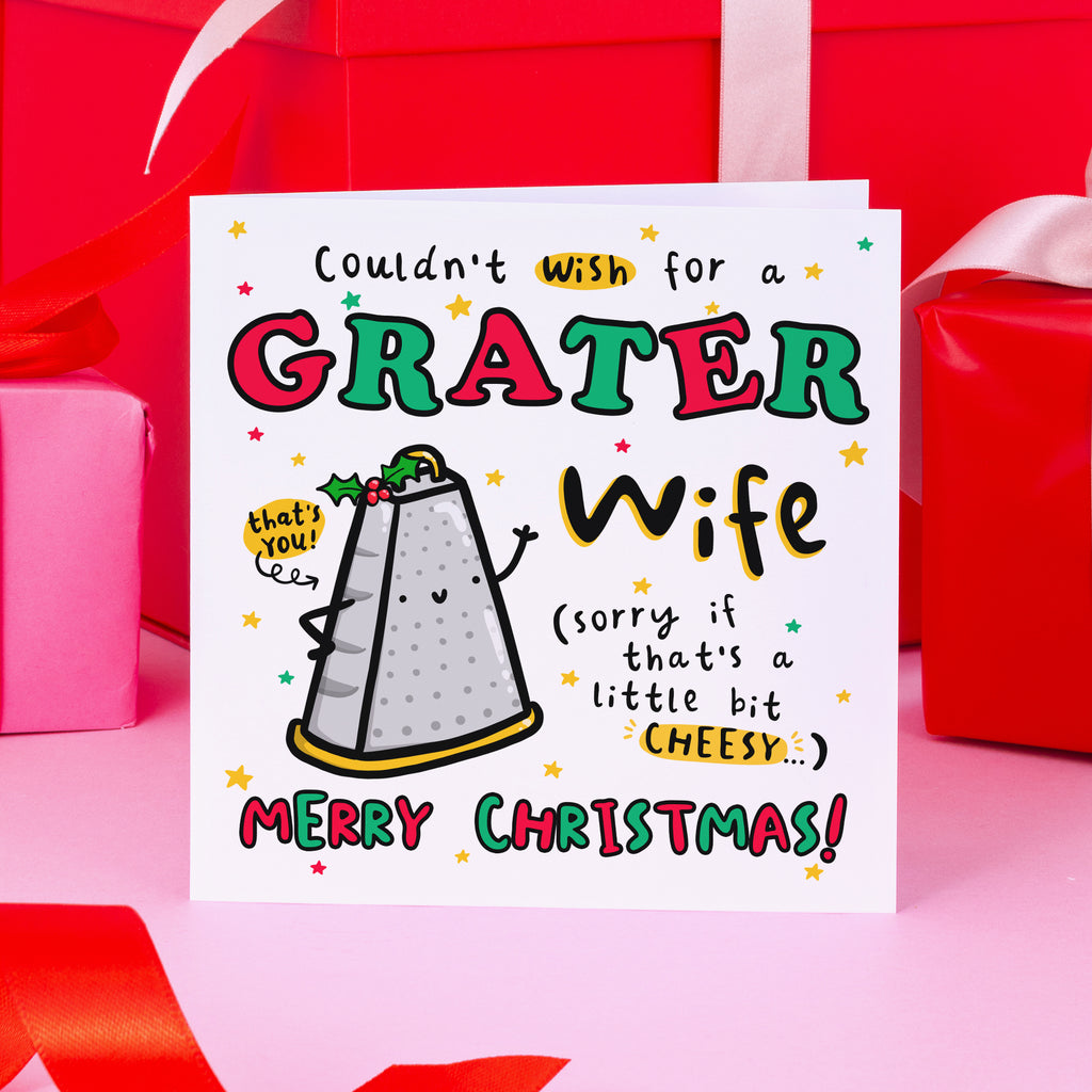 Grater Wife Christmas Card