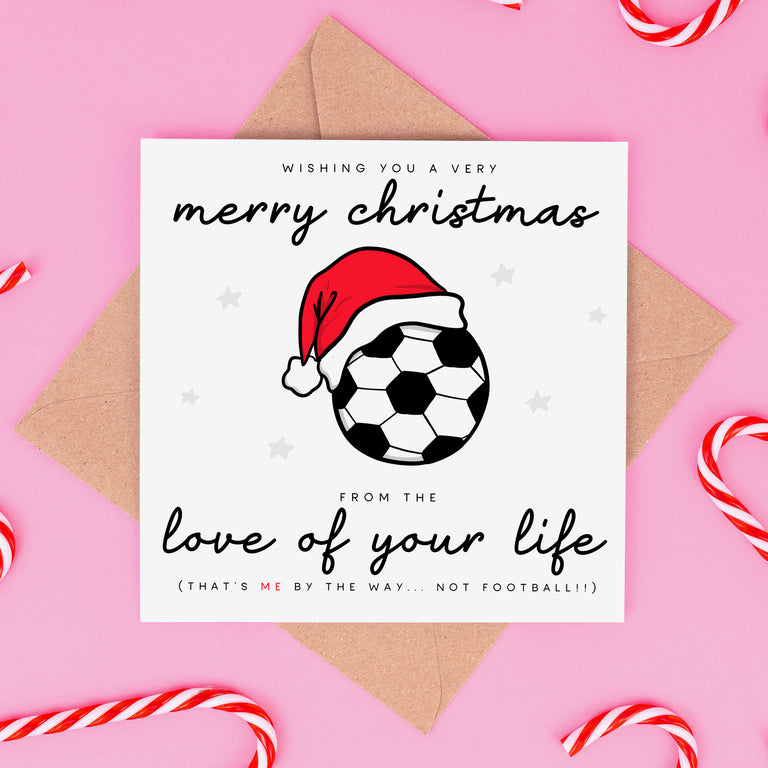 From The Love Of Your Life - Football - Christmas Card