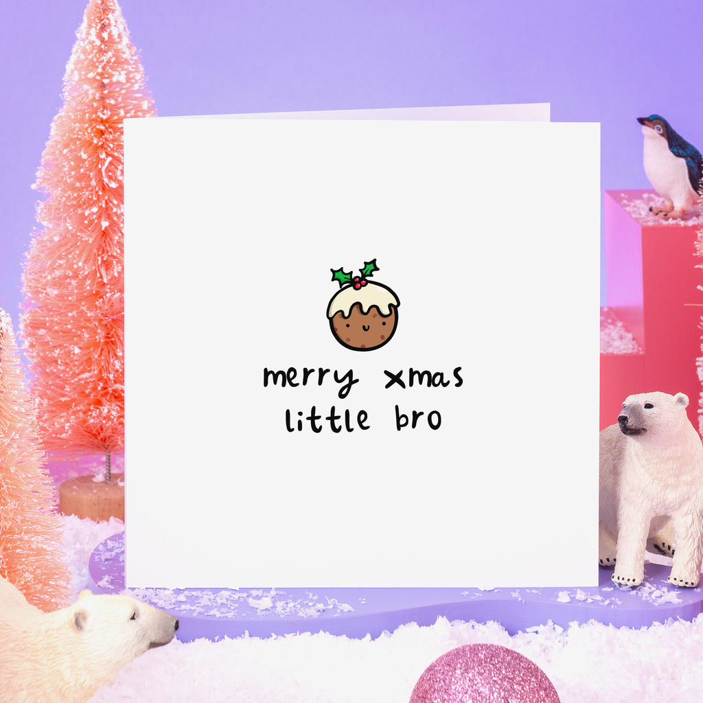 Merry Xmas Little Bro Christmas Card