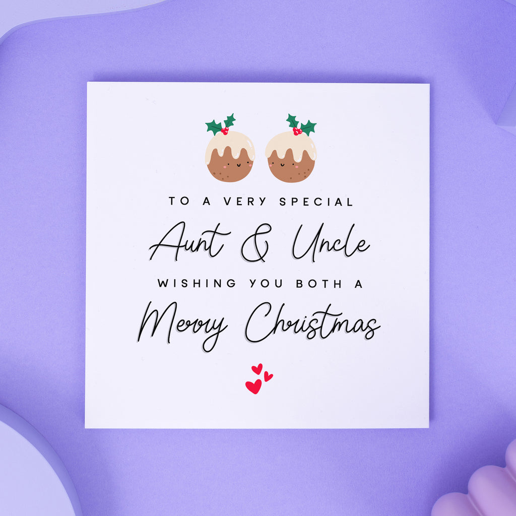 Very Special Aunt & Uncle Christmas Card