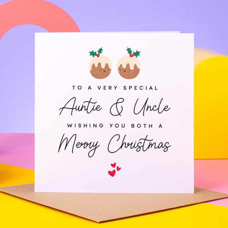 Very Special Auntie & Uncle Christmas Card