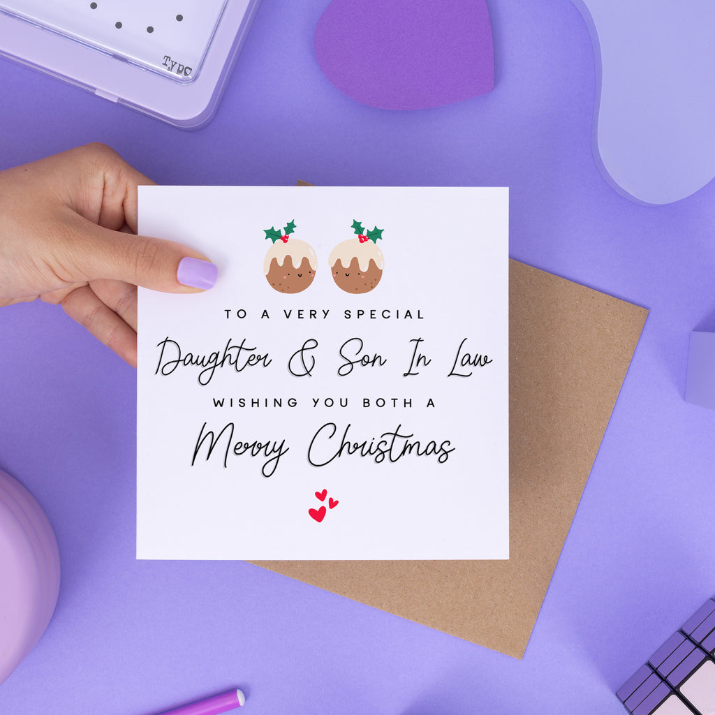 Very Special Daughter & Son In Law Christmas Card