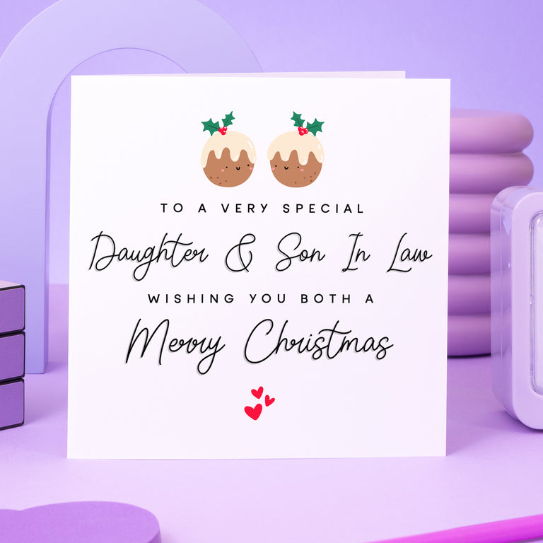 Very Special Daughter & Son In Law Christmas Card