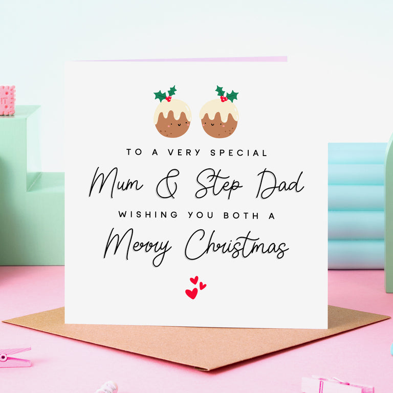Very Special Mum & Step Dad Christmas Card