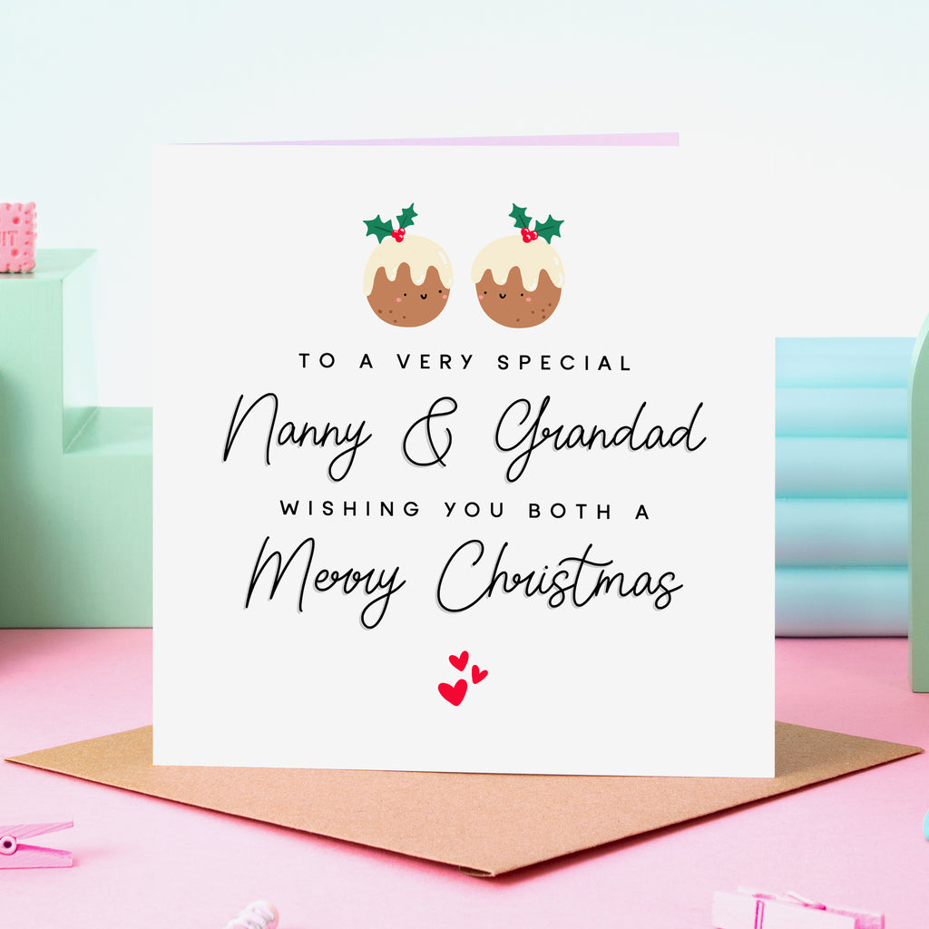 Very Special Nanny & Grandad Christmas Card