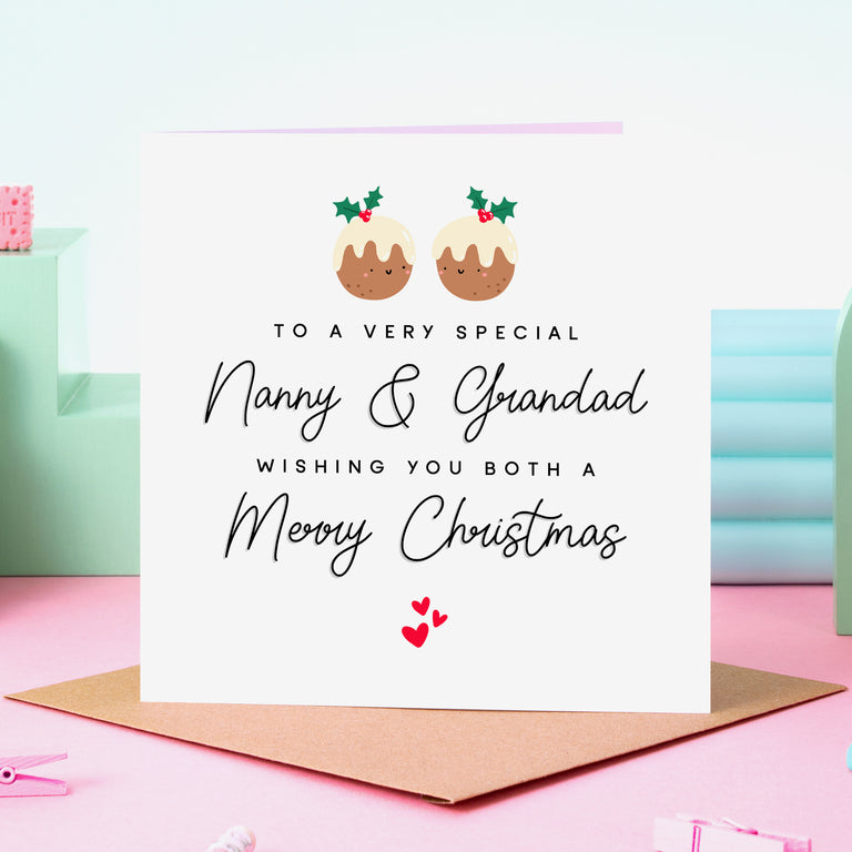 Very Special Nanny & Grandad Christmas Card