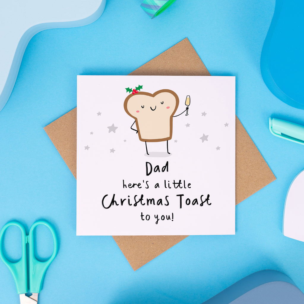 Dad Christmas Toast Card