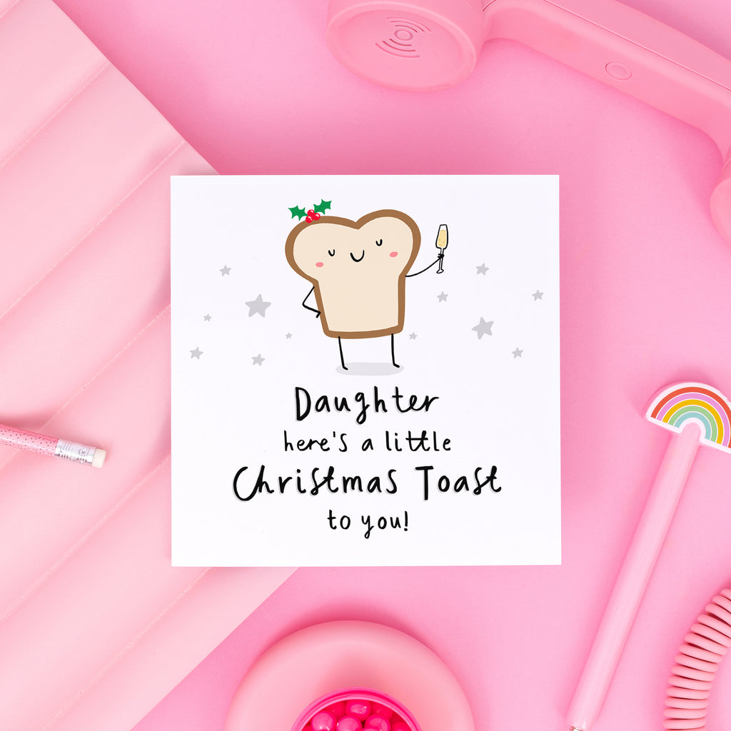 Daughter Christmas Toast Card