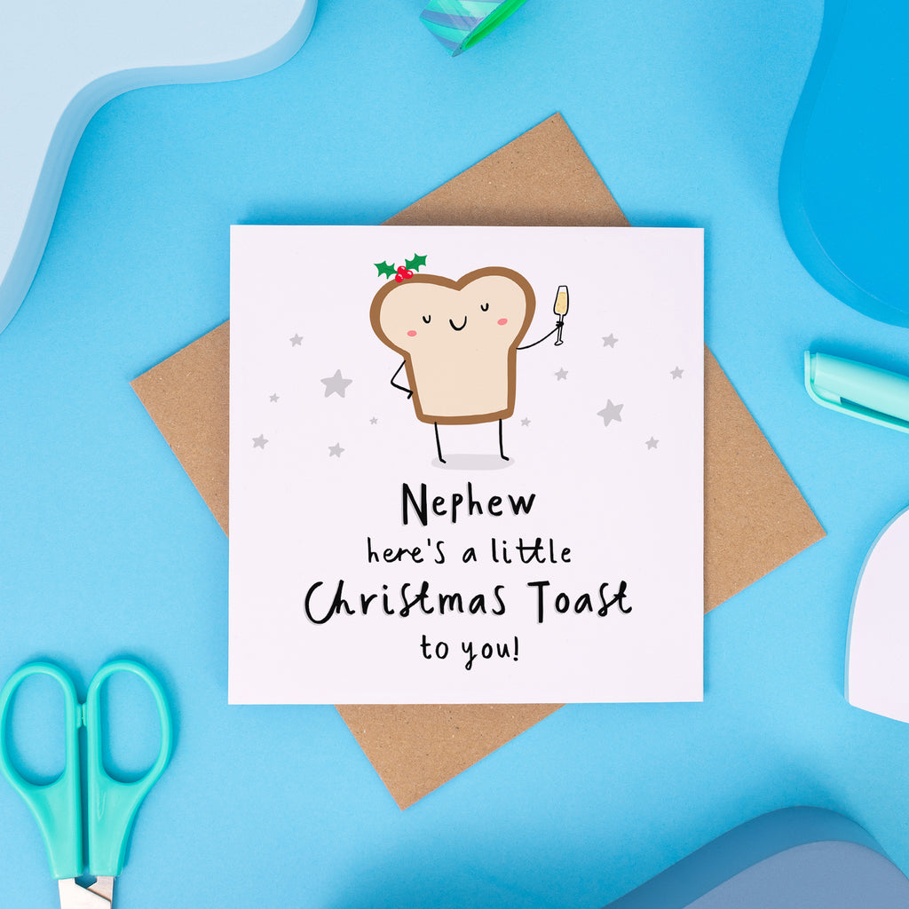 Nephew Christmas Toast Card
