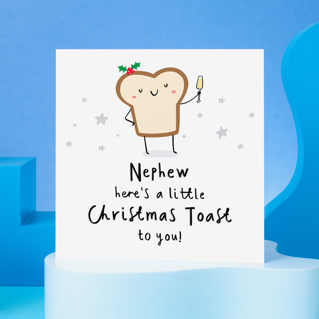 Nephew Christmas Toast Card