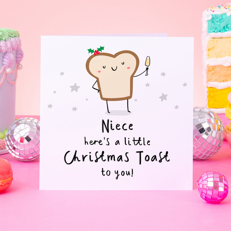 Niece Christmas Toast Card
