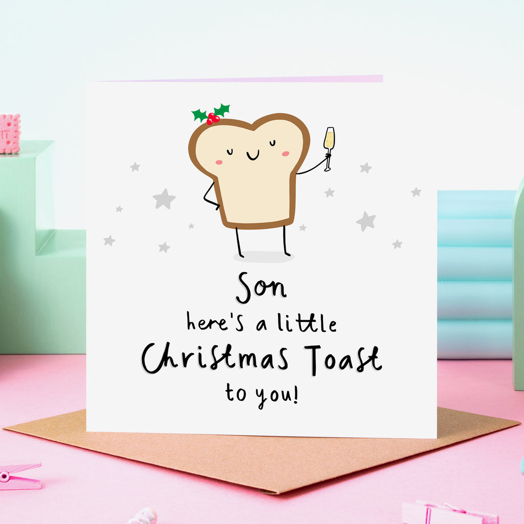 Son Christmas Toast Card