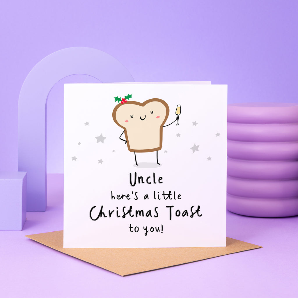 Uncle Christmas Toast Card