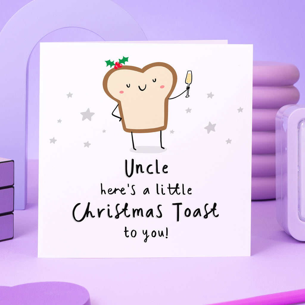 Uncle Christmas Toast Card