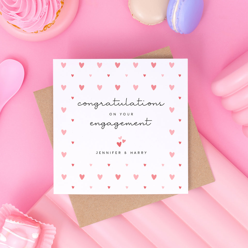 Congratulations On Your Engagement Personalised Card