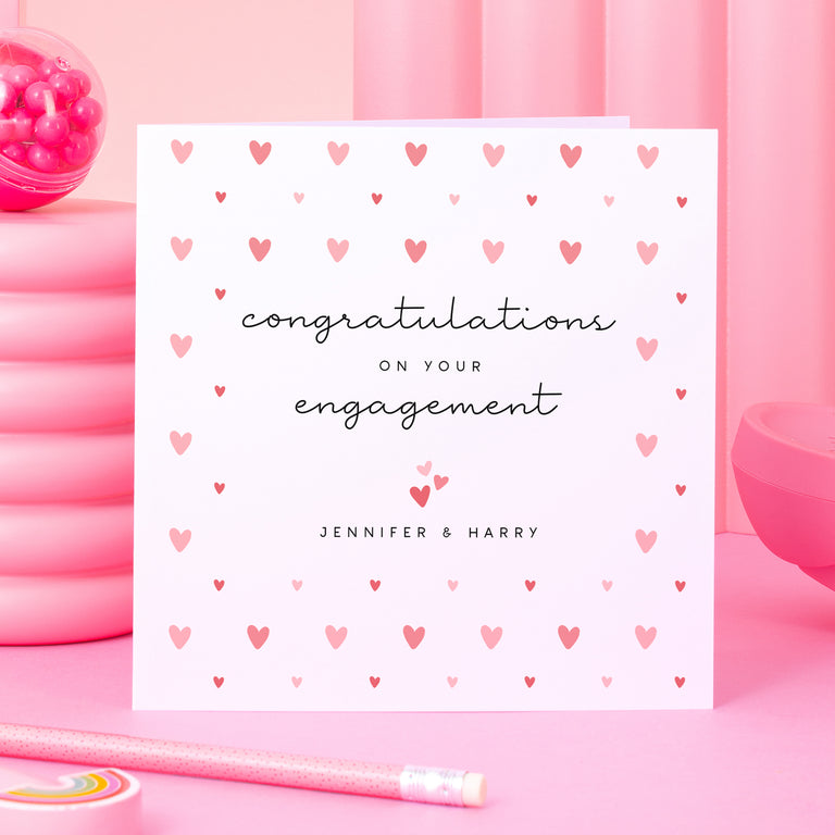 Congratulations On Your Engagement Personalised Card