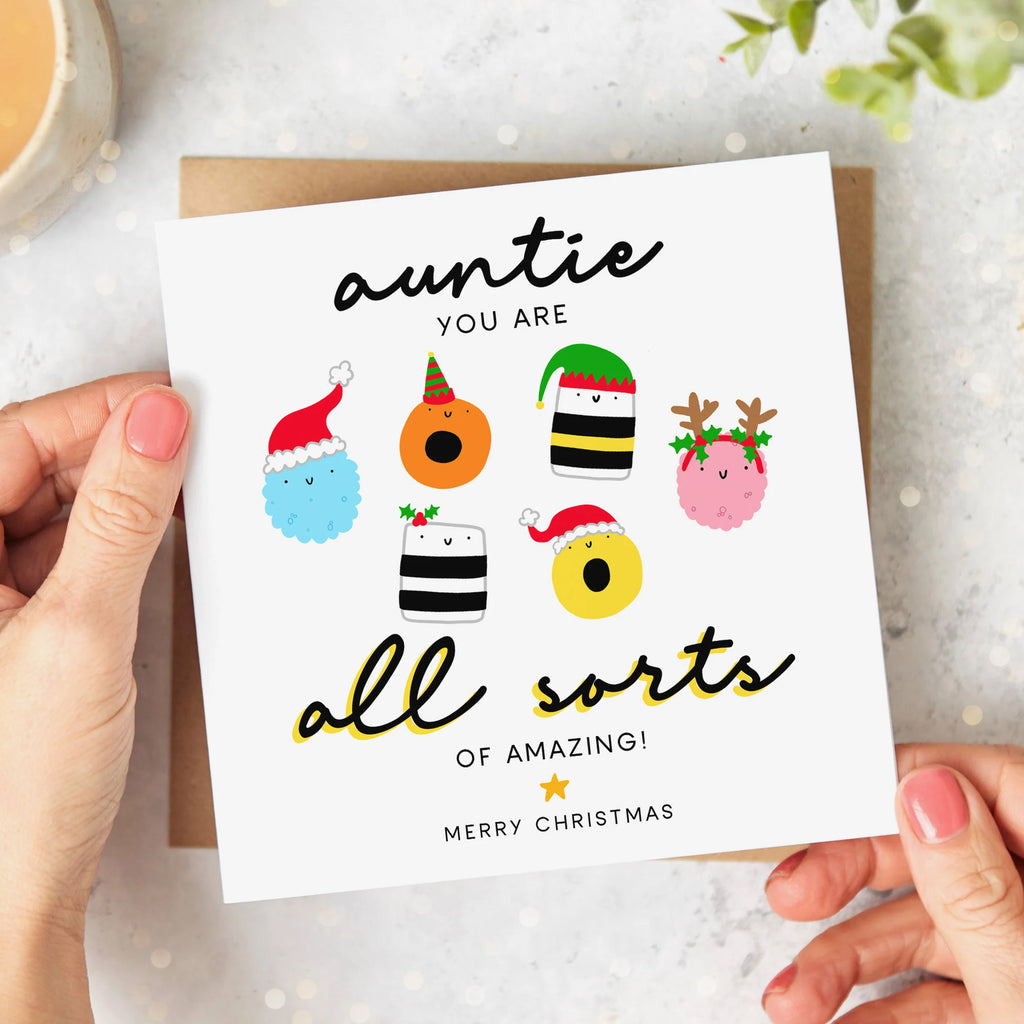 Auntie All Sorts Christmas Card