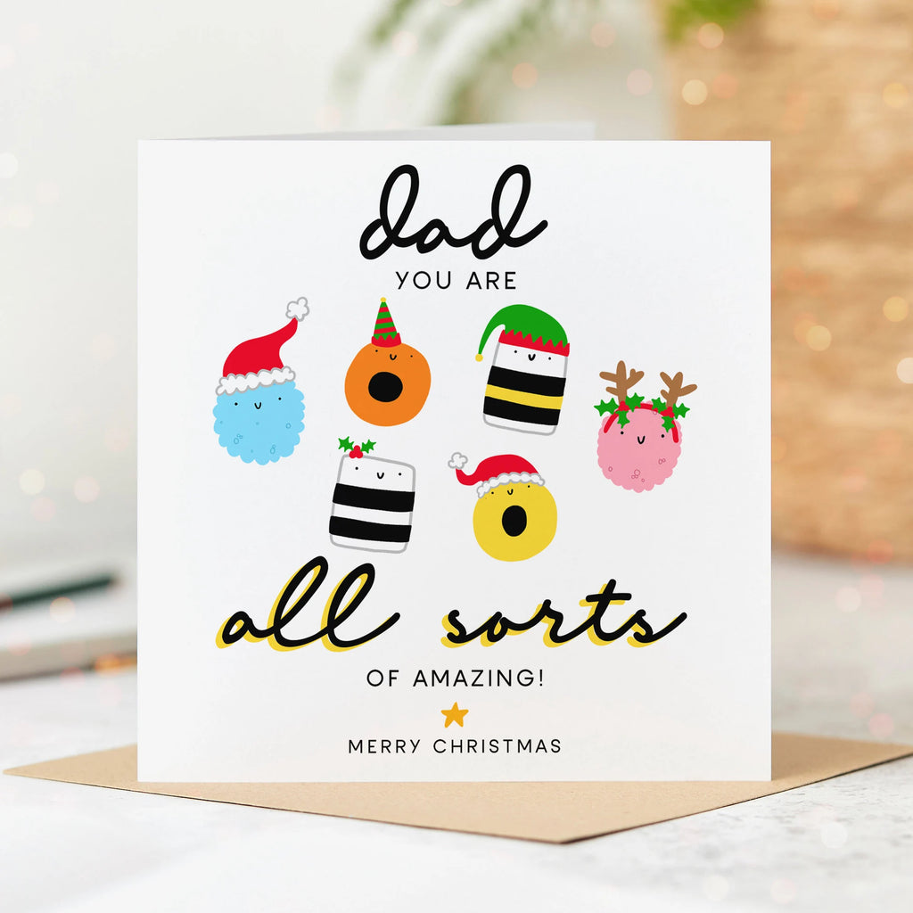 Dad All Sorts Christmas Card