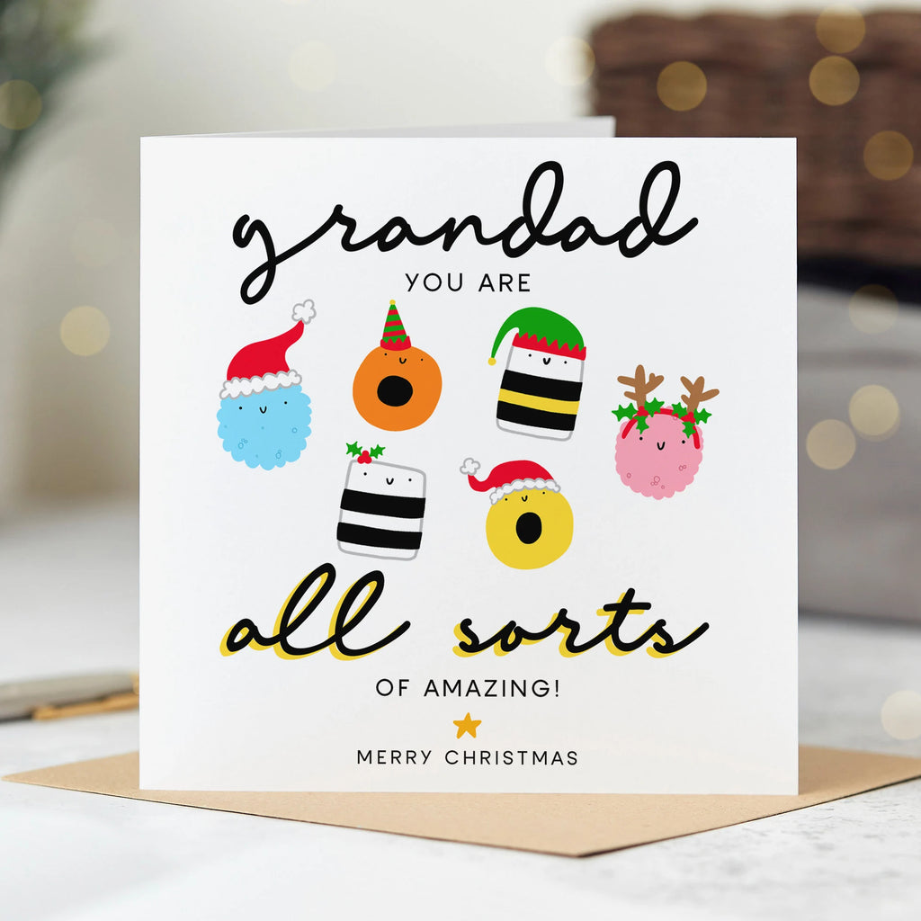 Grandad All Sorts Christmas Card