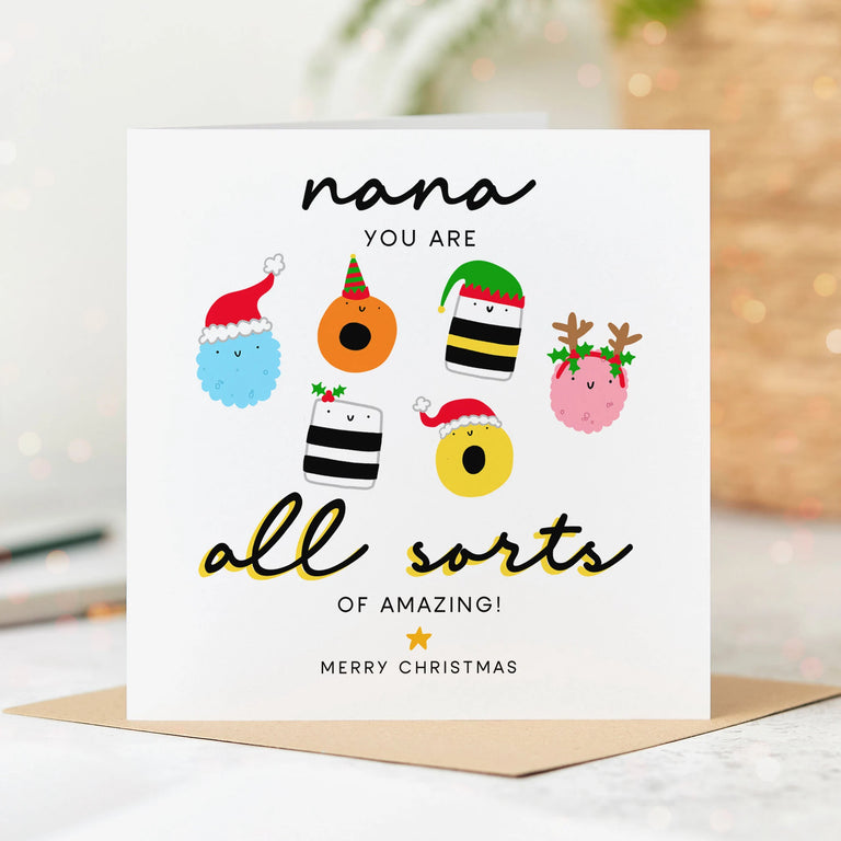 Nana All Sorts Christmas Card