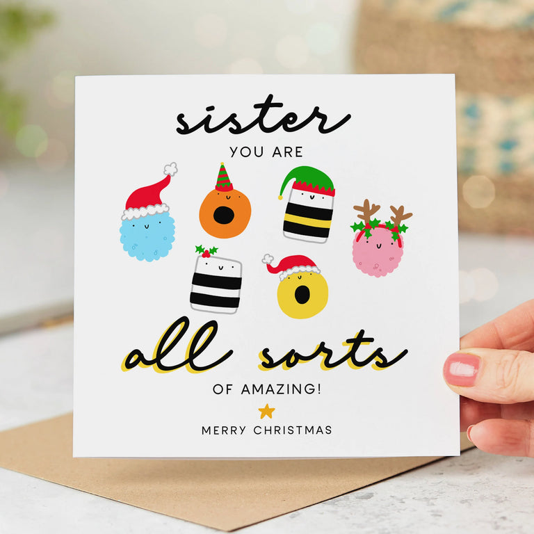 Sister All Sorts Christmas Card