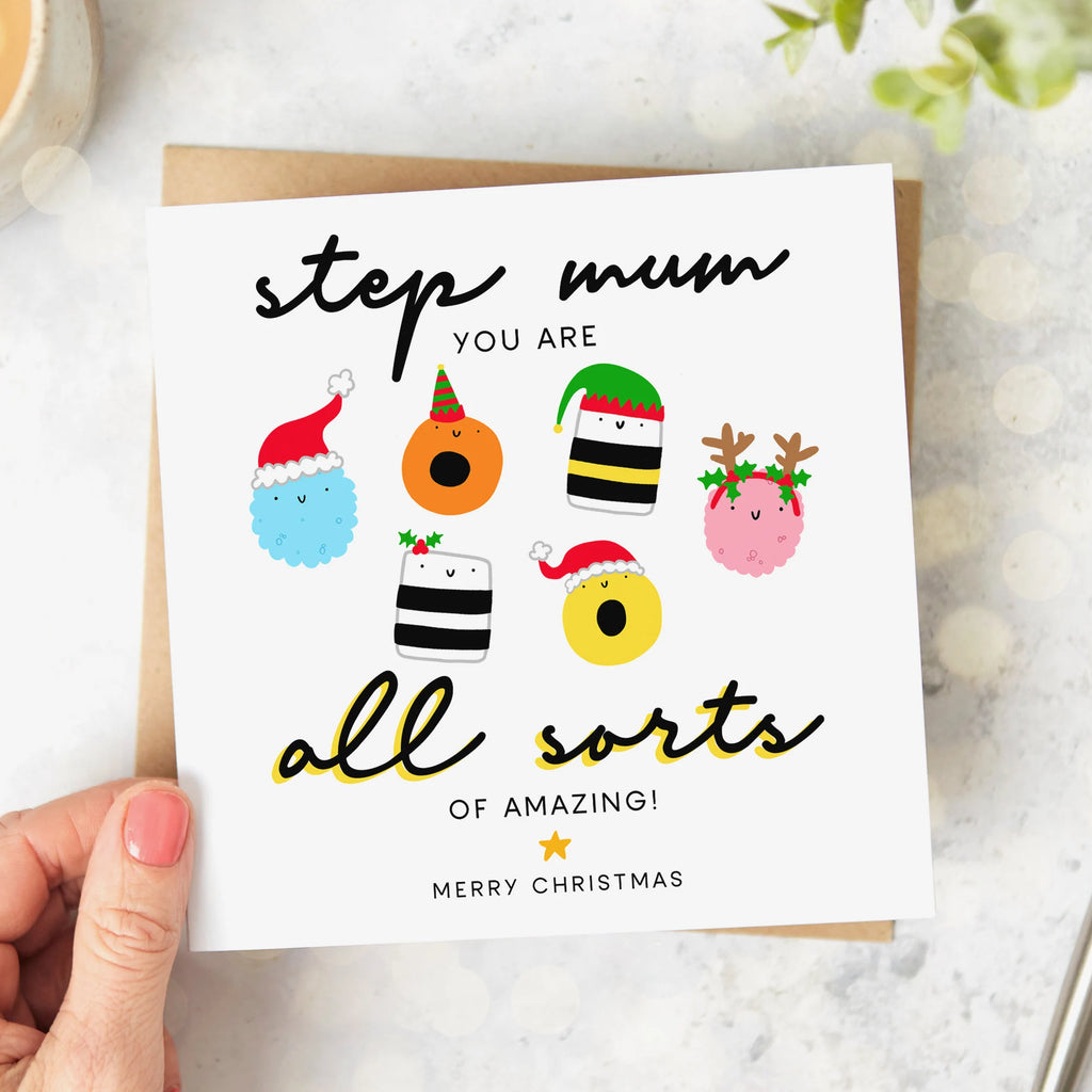 Step Mum All Sorts Christmas Card