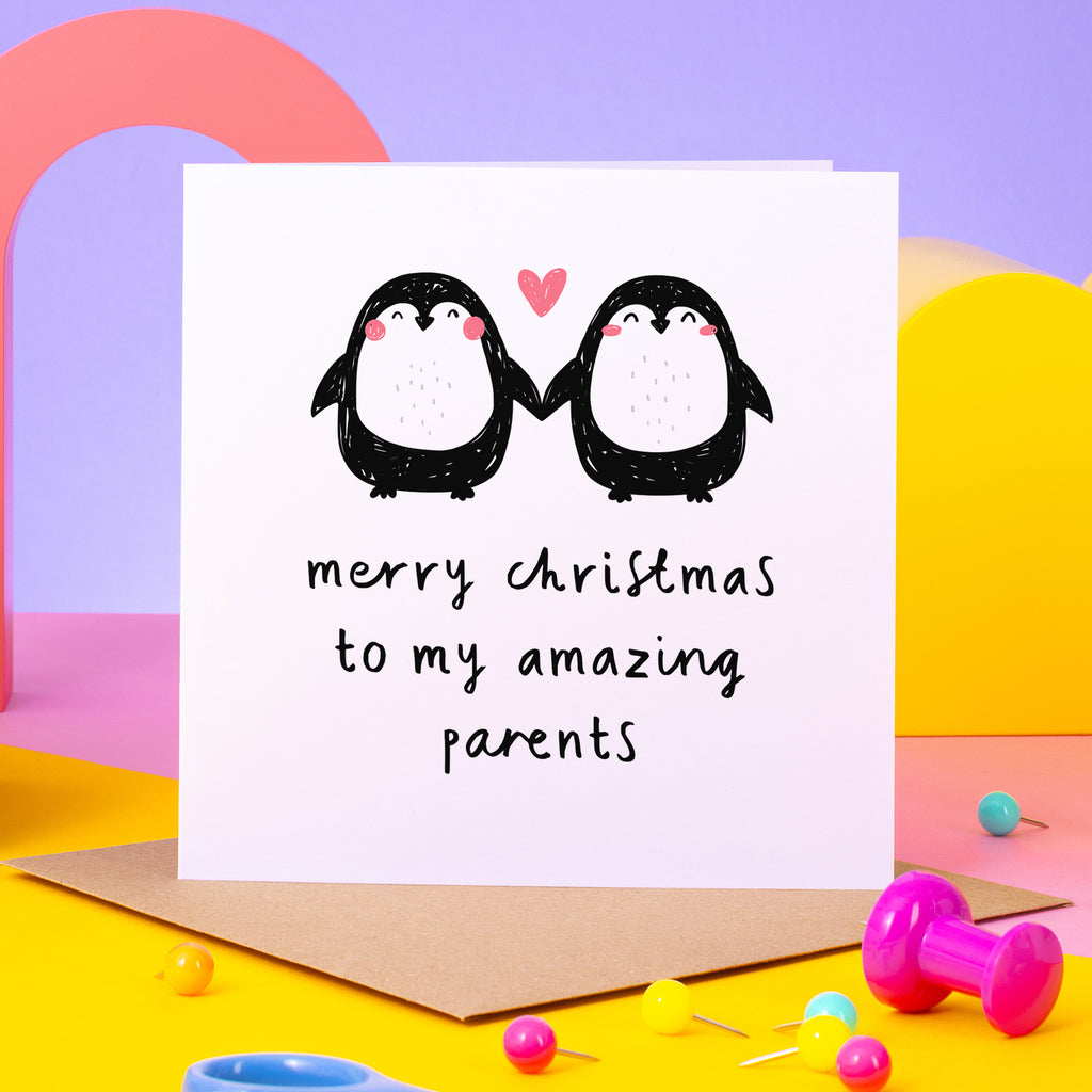Amazing Parents Christmas Card